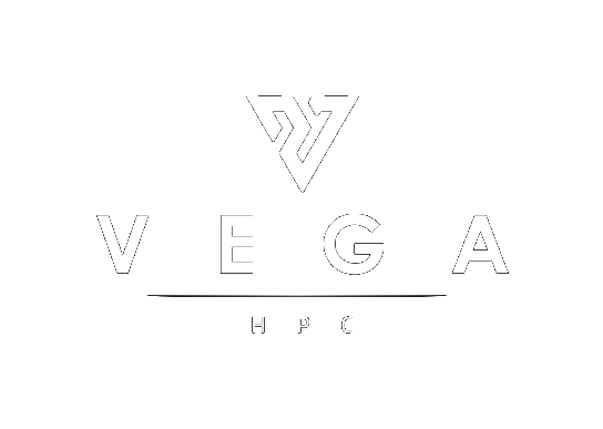 Logotip Vega - beli